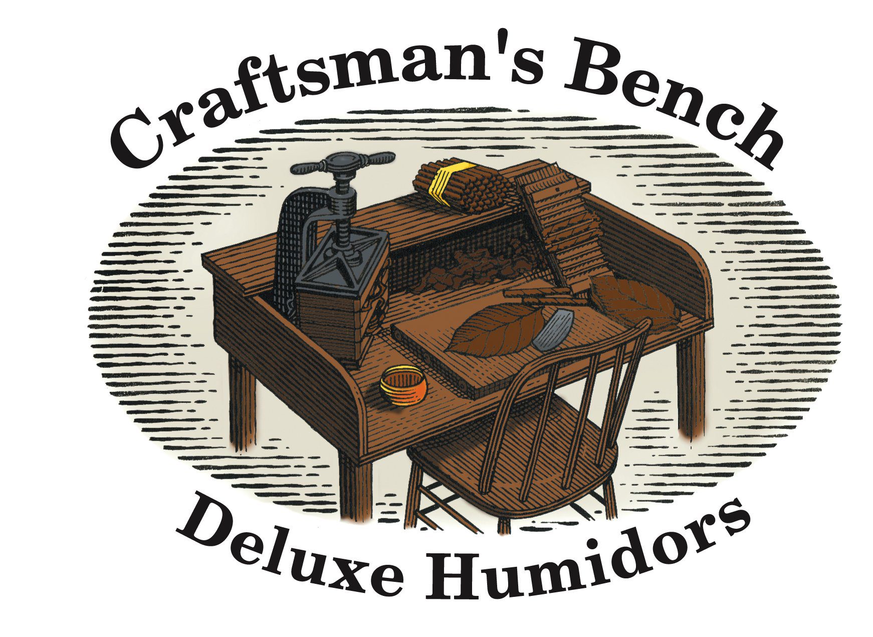 Craftsman's Bench La Salle Golden Burl Spanish Cedar Humidor 25 Cigars 