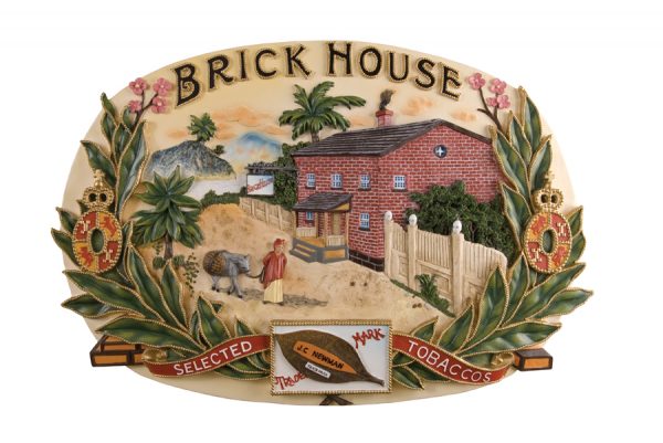 brick house brand plaque