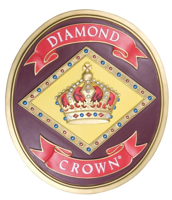 diamond crown brand plaque