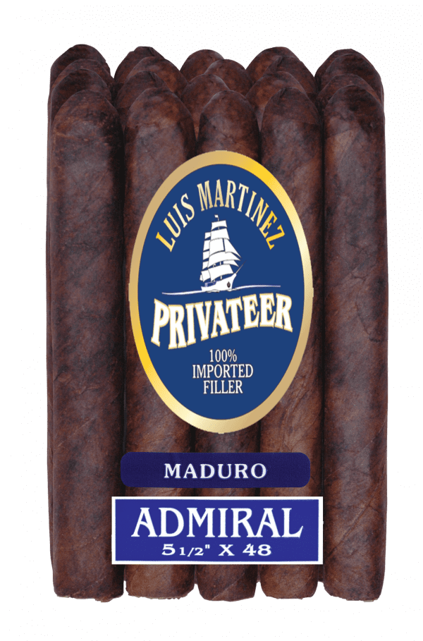 20 count bundle of Luis Martinez Privateer Admiral Maduro cigars