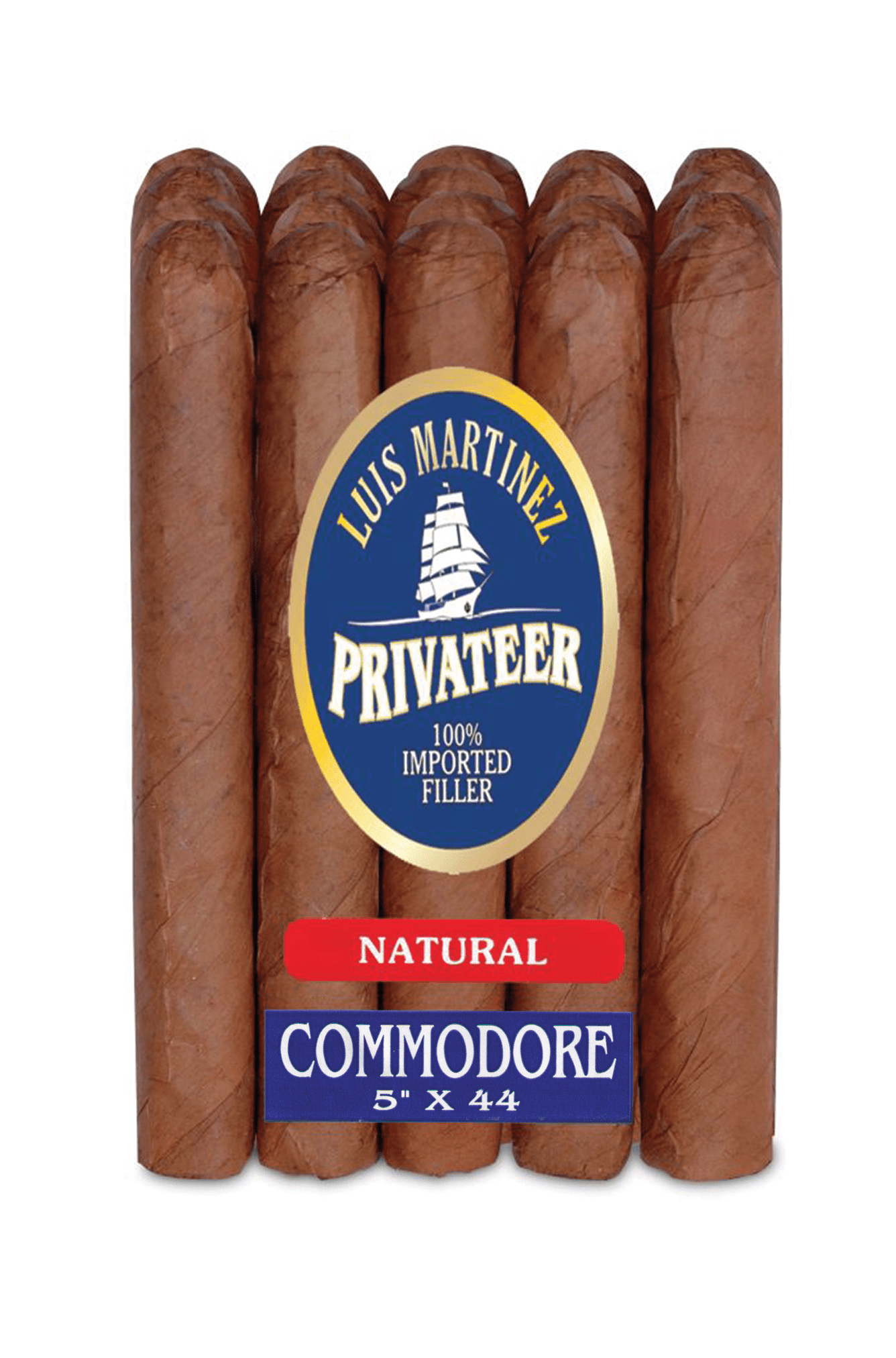 Bundle of 24 count Luis Martinez Privateer Commodore Natural cigars