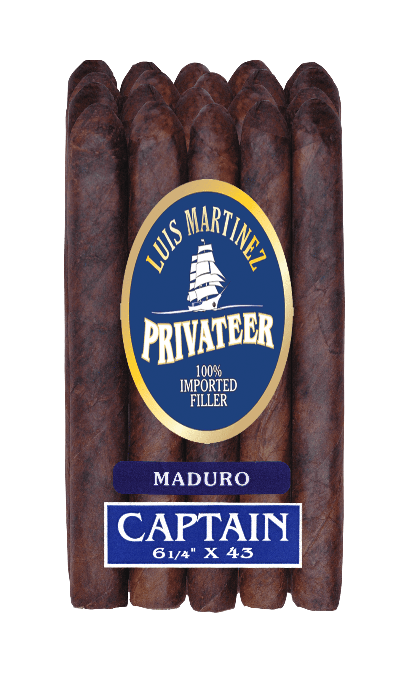 20 count bundle of Luis Martinez Privateer Captain Maduro cigars