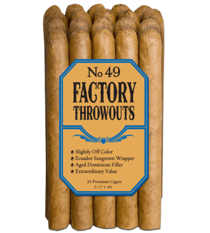 20 count bundle of Factory Throwouts No. 49 cigars
