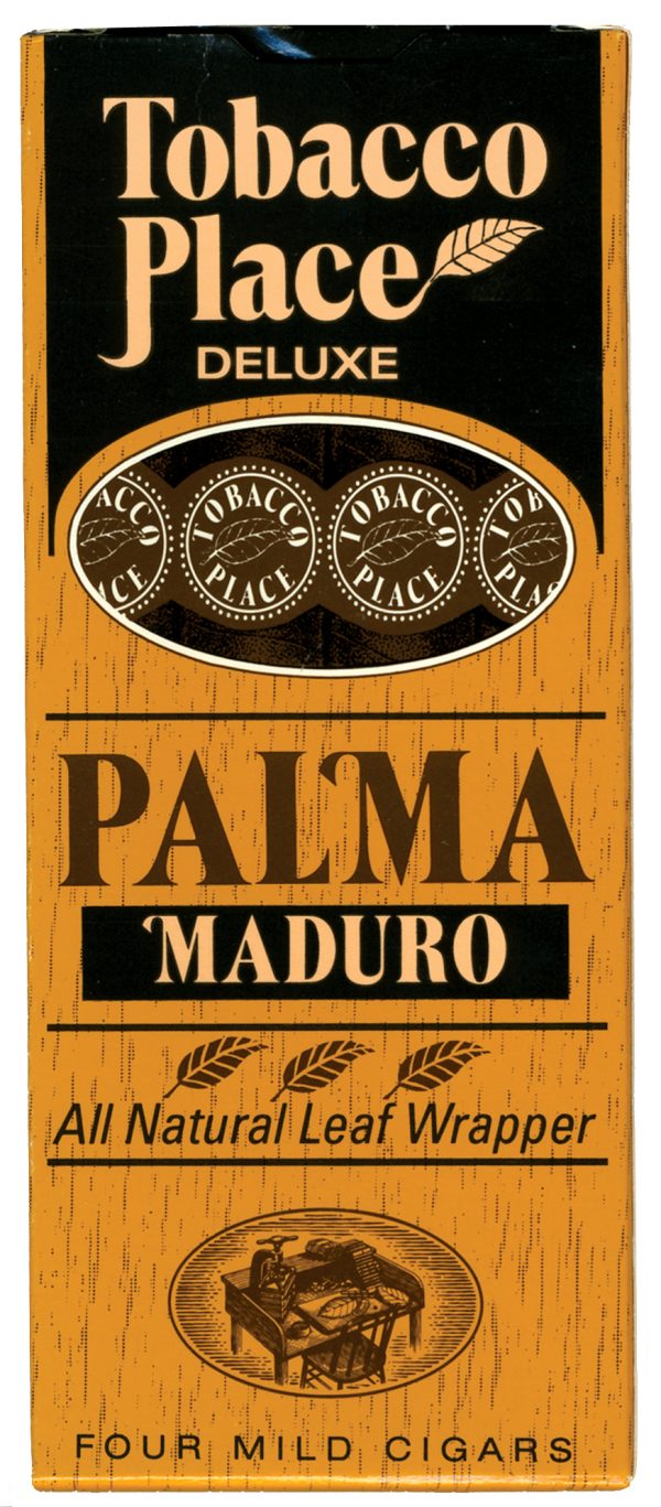 Box of 4 count Tobacco Place Deluxe Palma Maduro Cigars