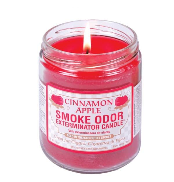 smoke odor exterminator candle cinnamon apple
