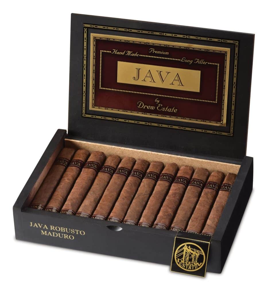 rocky patel java maduro robusto box open