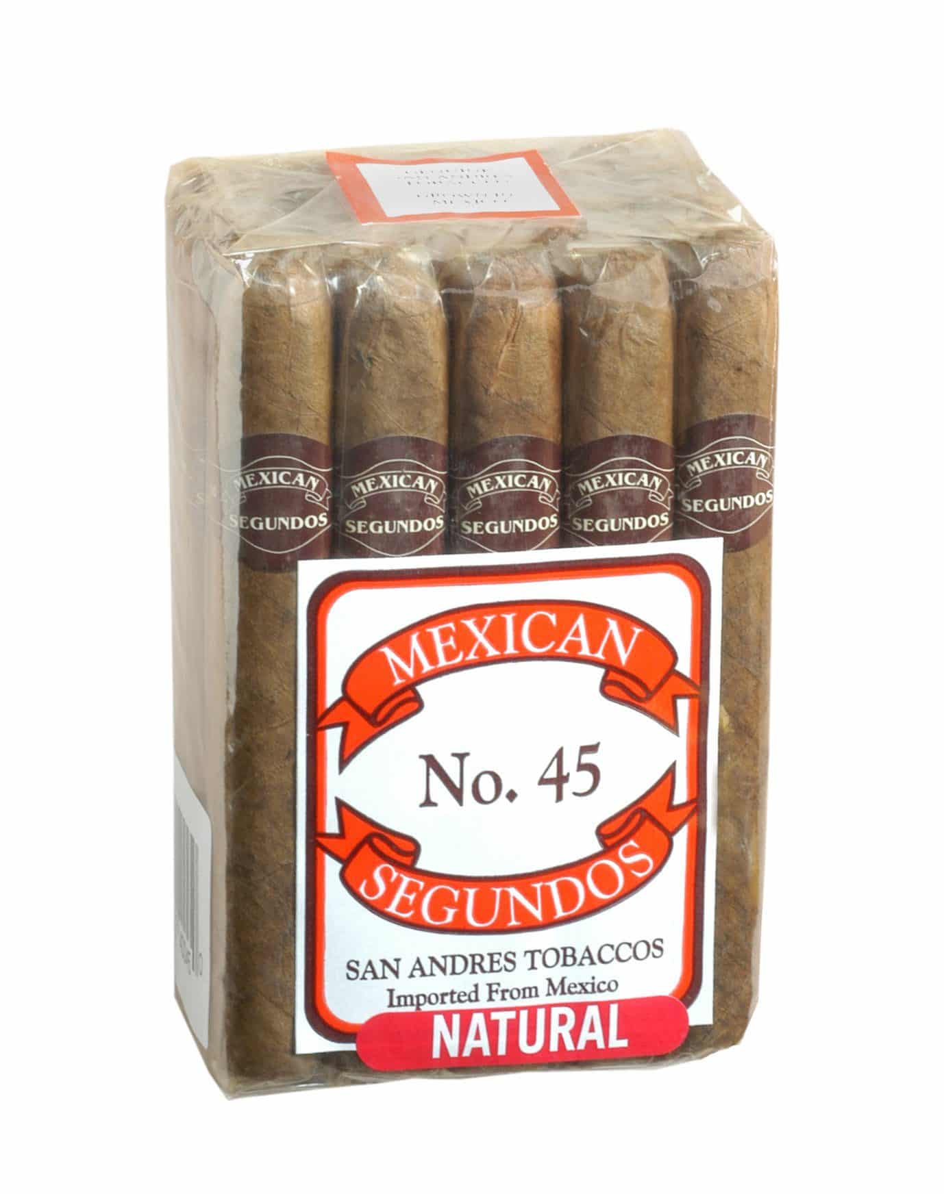20 count bundle of Mexican Segundos No. 45 Natural cigars