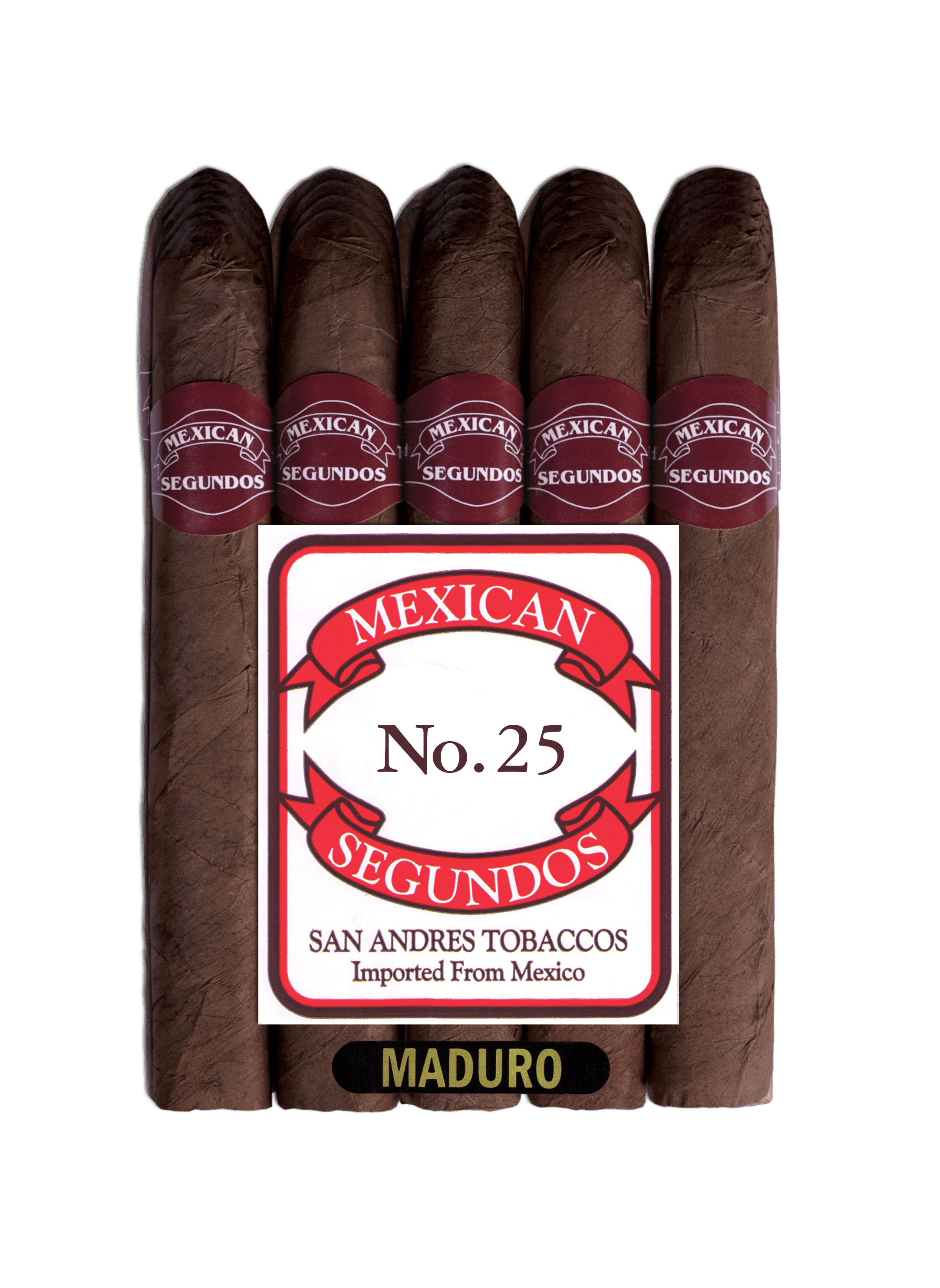 20 count bundle of Mexican Segundos No. 25 Maduro cigars