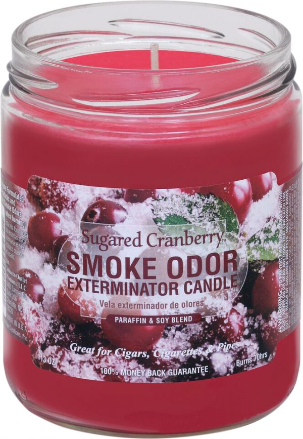 smoke odor exterminator candle sugared cranberry