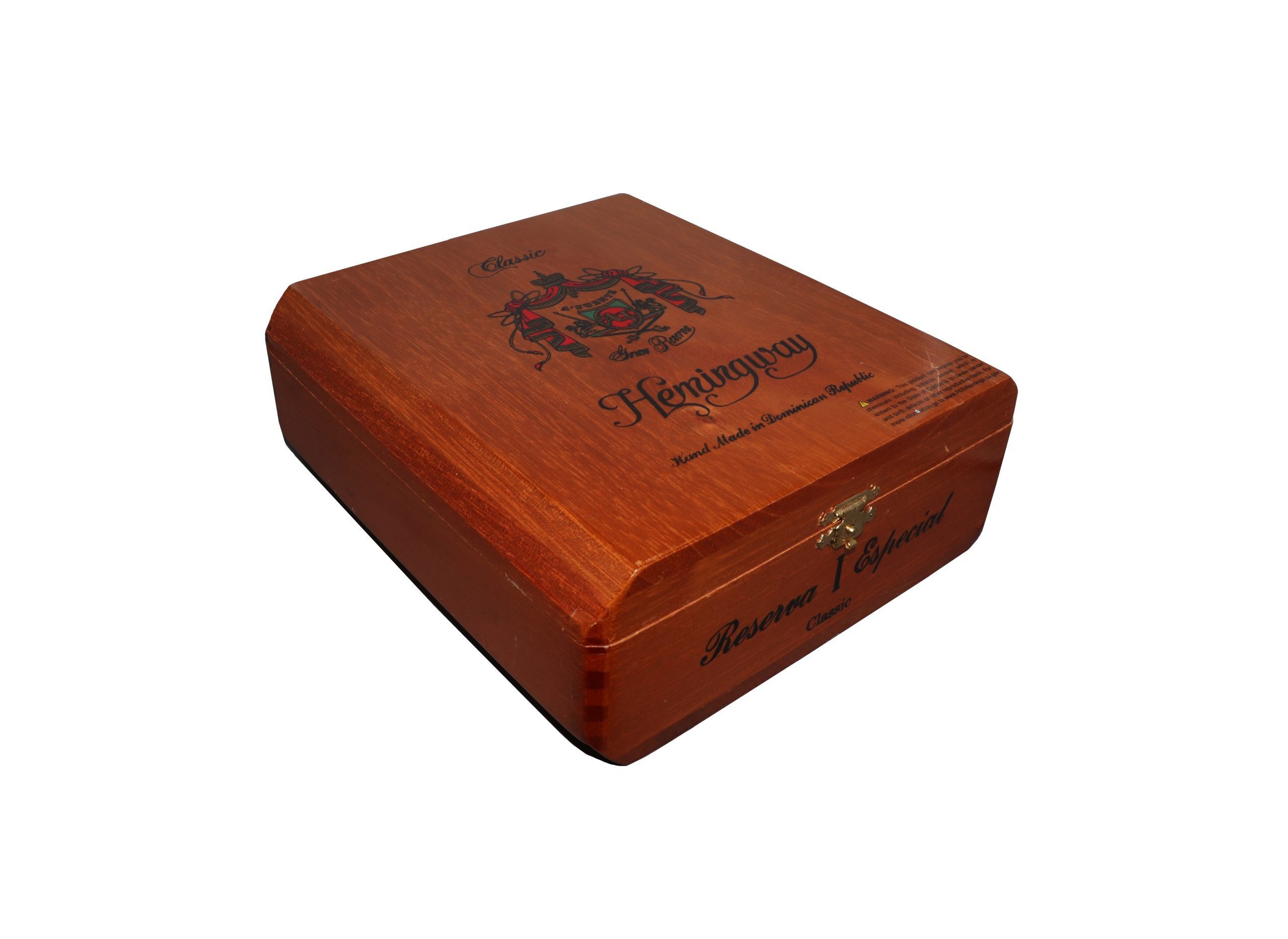 Closed box of 25 count Arturo Fuente Hemingway Classic cigars