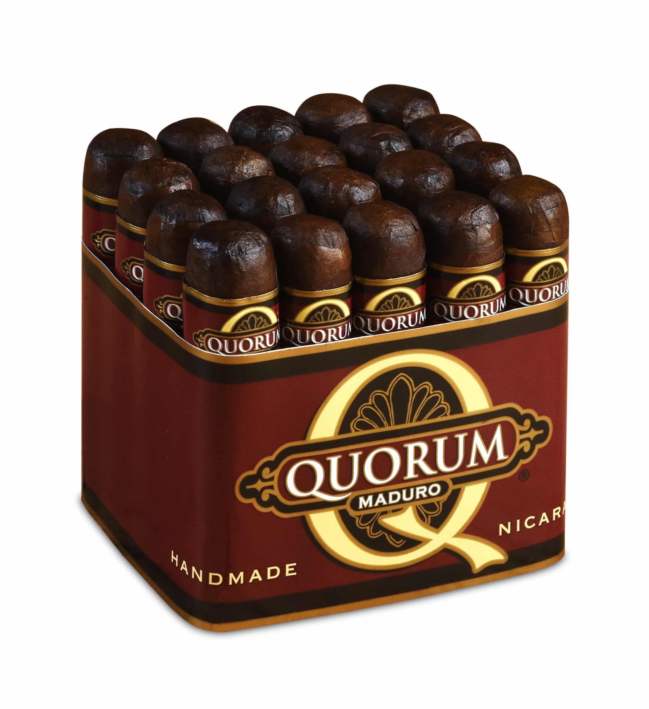 20 count bundle of Quorum Maduro Short Robusto cigars