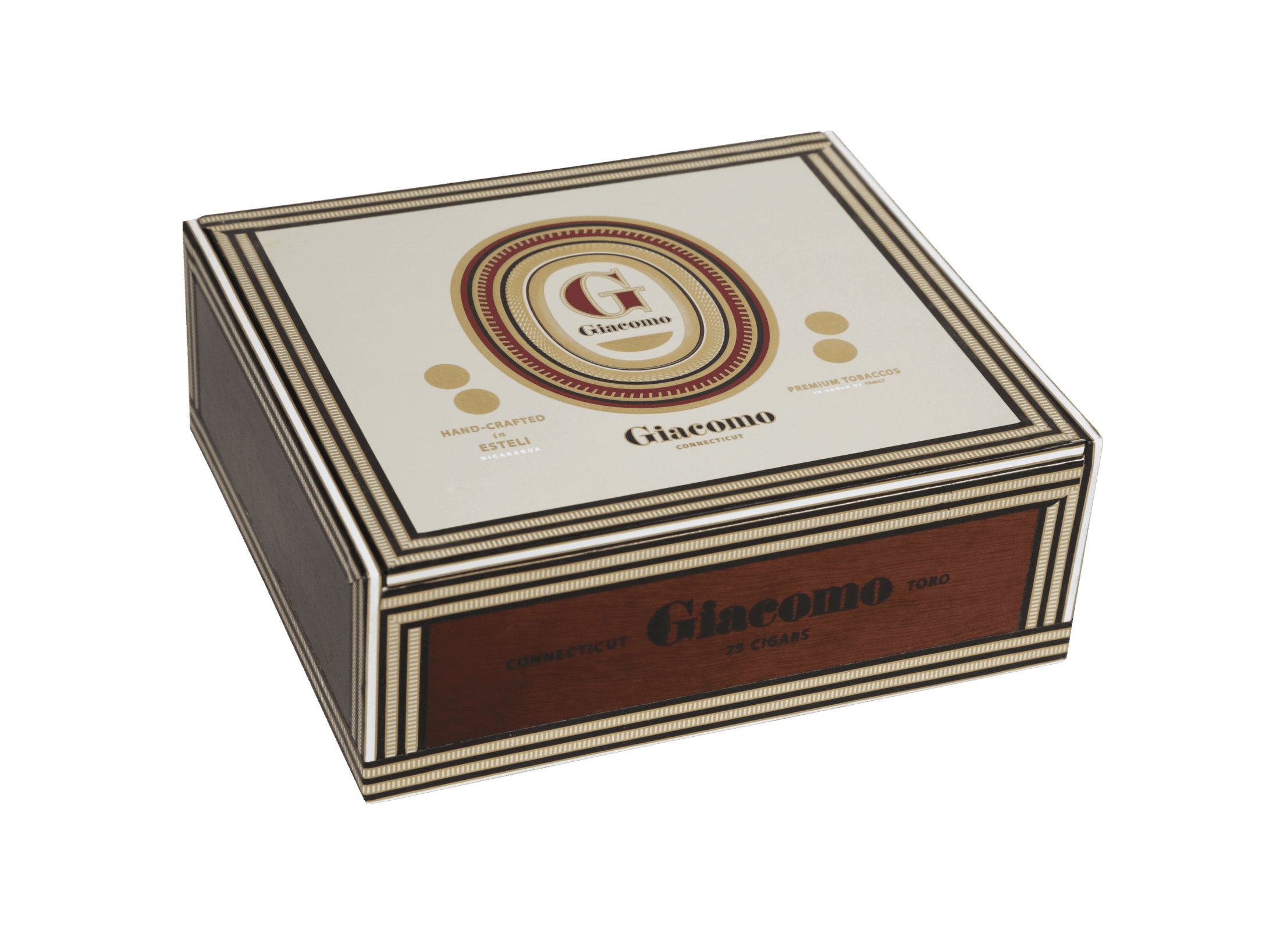 Closed box of Giacomo Connecticut Toro cigars