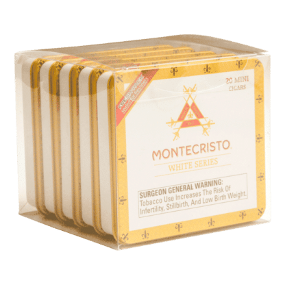 5 pack of Montecristo White series 20 count mini cigars