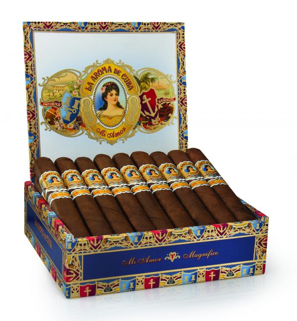 Open box of 25 count La Aroma de Cuba Mi Amor Magnifico cigars