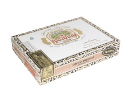 Closed box of 25 count Arturo Fuente Corona Imperial Seleccion D'Oro cigars