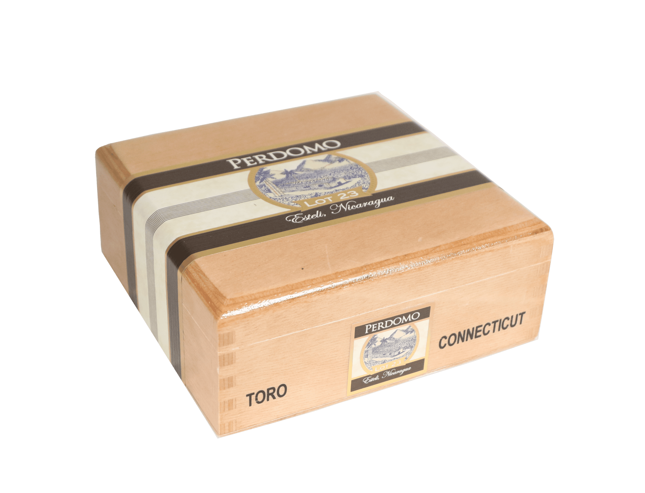 Closed box of 24 count Perdomo Lot 23 Connecticut Toro cigars