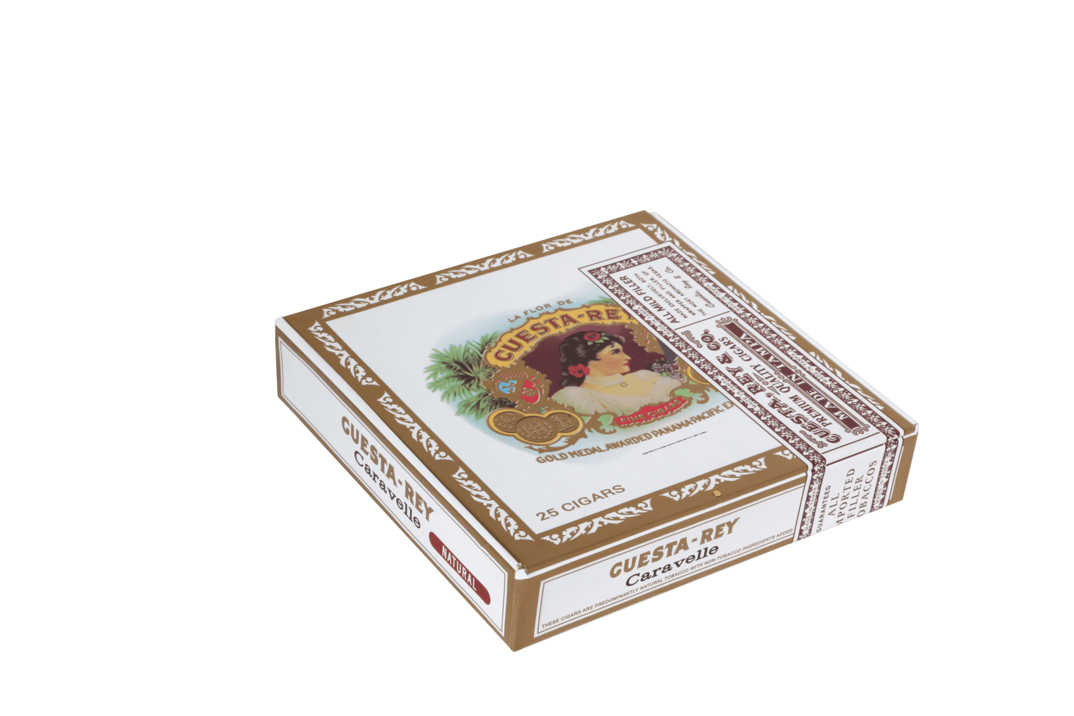 Closed box of 25 count Cuesta-Rey Caravelle cigars