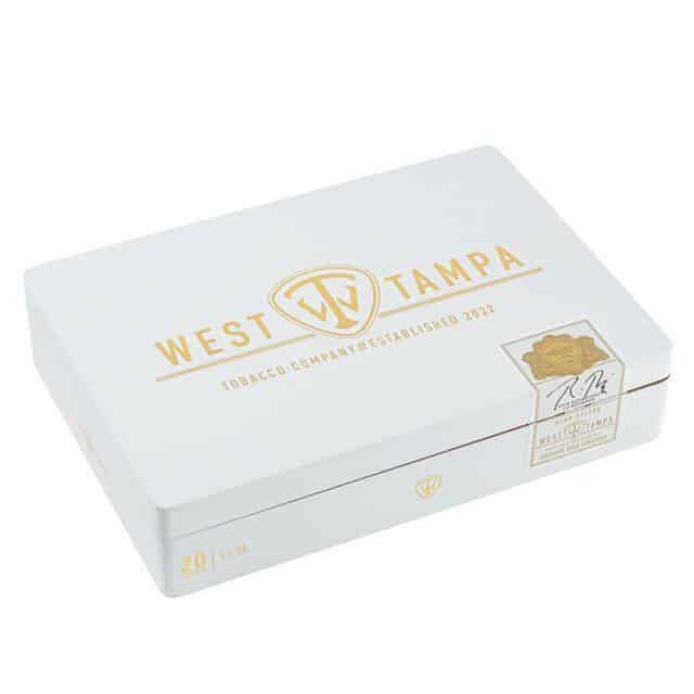 West Tampa Tobacco Company White Robusto closed cigar box