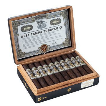 West Tampa Tobacco Company Black Robusto closed box of cigars