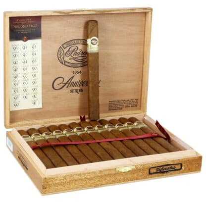 padron 1964 diplomatico natural open box shot with single on box