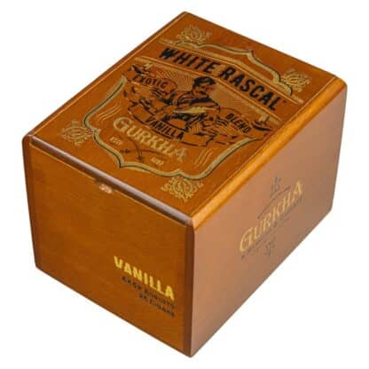Gurkha White Rascal Robusto Cigar Vanilla closed box of cigars