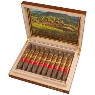 Oliva Serie V Melanio Figurino open box of cigars