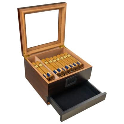 craftsmans bench the vista humidor with cigars inside