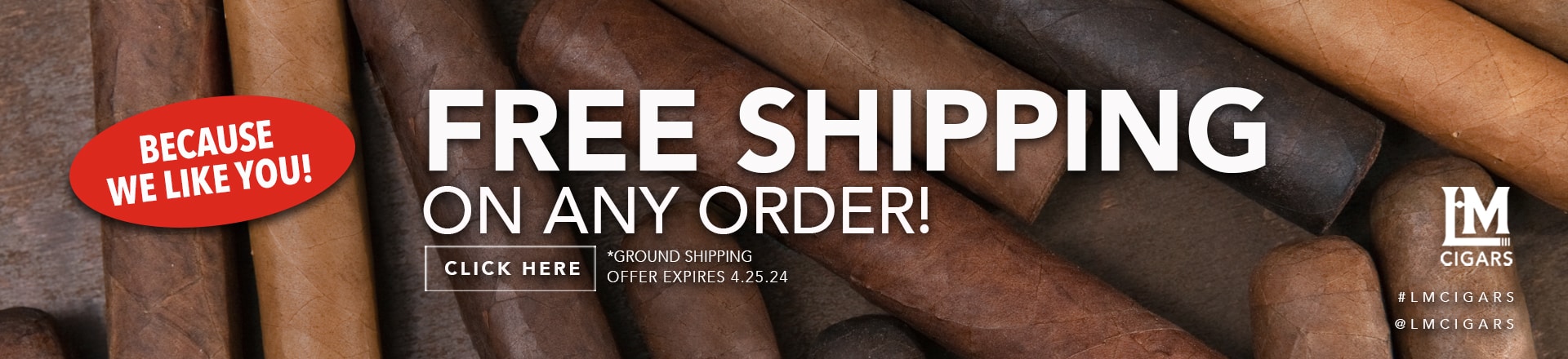 free shipping sitewide on lmcigars.com