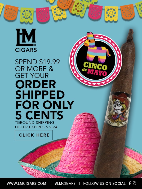 5 cent shipping for cinco de mayo on orders $19.99 or more