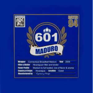 601 blue label maduro cigars logo