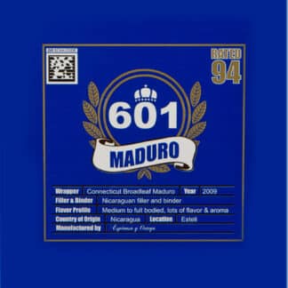 601 blue label maduro cigars logo