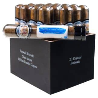 LM Crystal Robusto box of personalized cigars