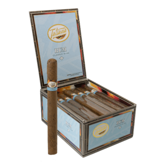 Tatiana Rum Classic open box with single cigar