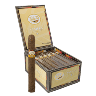 Tatiana classic vanilla open box with cigar