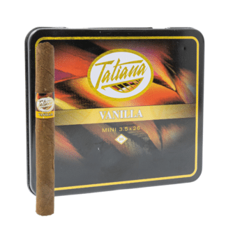 tatiana mini vanilla tin with cigar