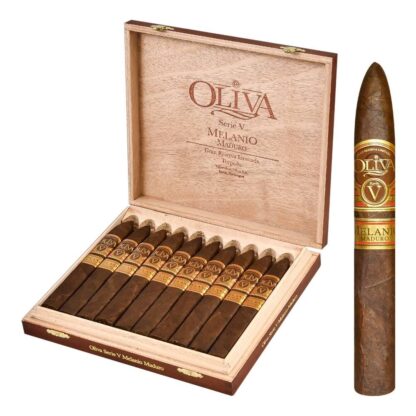 Oliva Serie V Melanio maduro torpedo open box with single cigar